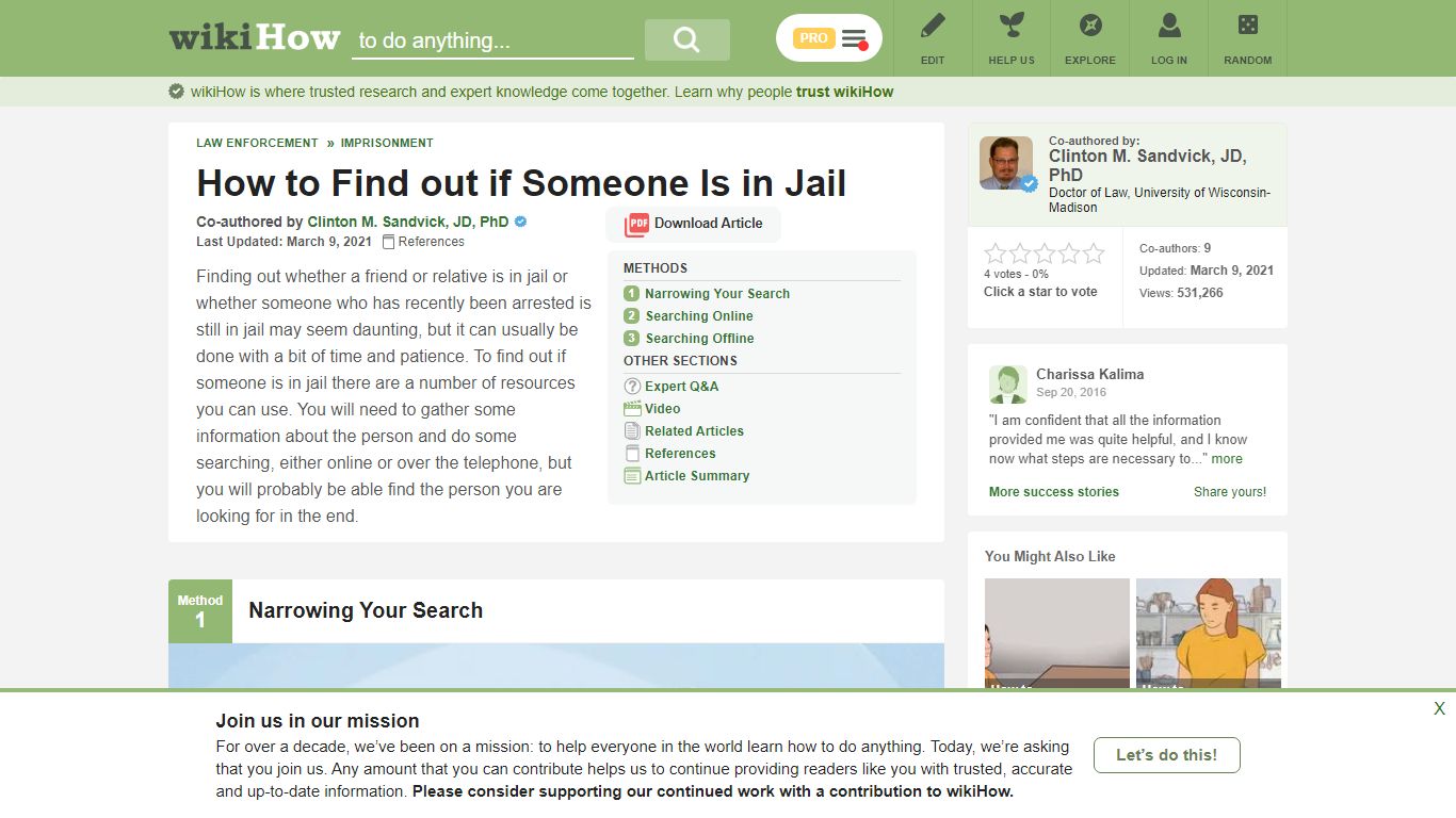 3 Ways to Find out if Someone Is in Jail - wikiHow